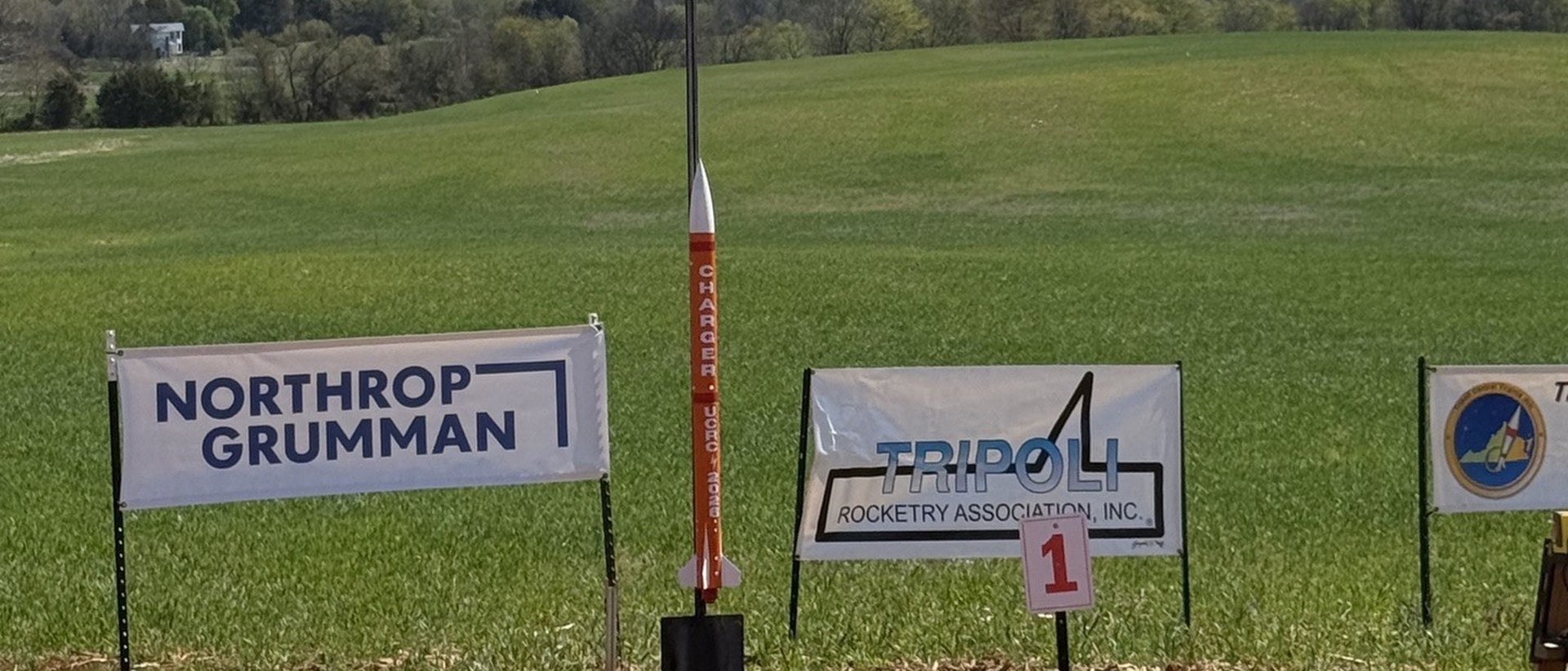 CHARGER vertical on pad one at Battle of the Rockets, Culpeper, Virginia